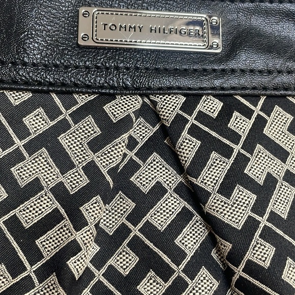 TOMMY HILFIGER Purse Black Print Y2K 90’s Vibe Small Bag VTG VINTAGE - Picture 4 of 11